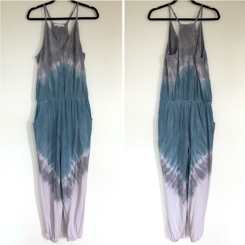 Young Fabulous & Broke Women's Tie Dye Jumpsuit Size Large